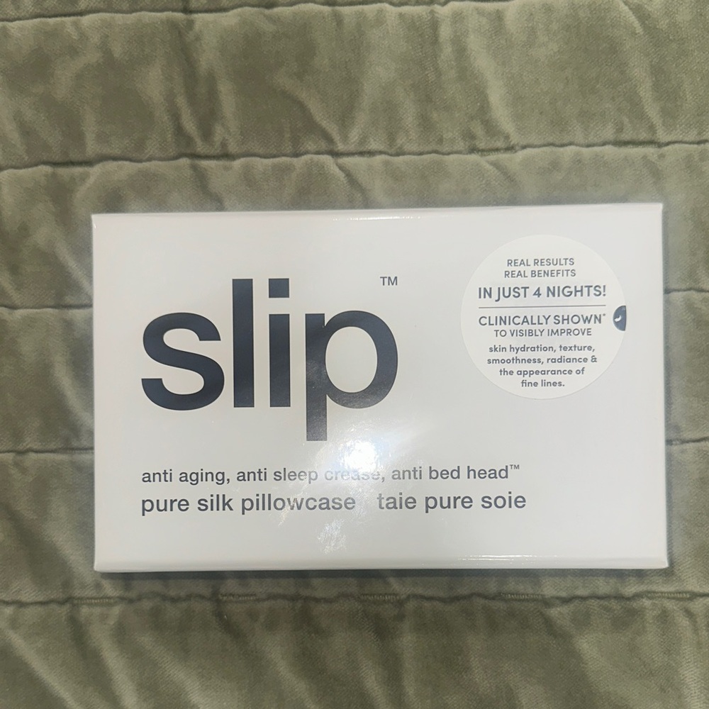 Slip Silk Pillowcase in Classic White